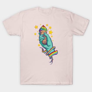 Statue of Liberty Ice Cream Cone Pride T-Shirt